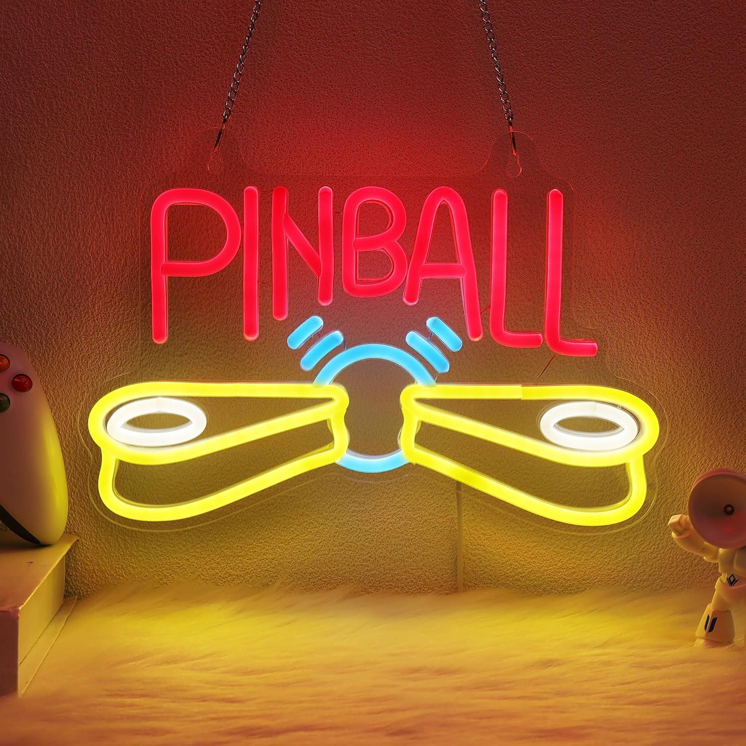 ป้ายไฟนีออนพินบอล ไฟนีออน LED  - Arcade Games & Vending Llc Photos บทวิจารณ์และราคา